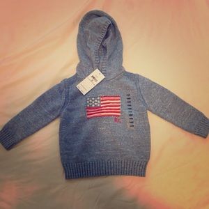 RL American Flag infant sweater size 18m